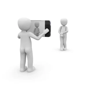 Overheated smartphone concept showing temperature rise