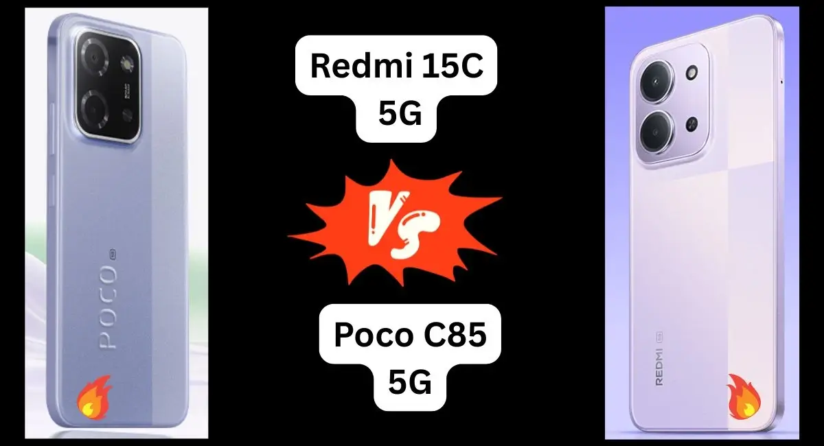 Redmi 15C 5G vs POCO C85 5G comparison India budget 5G phone