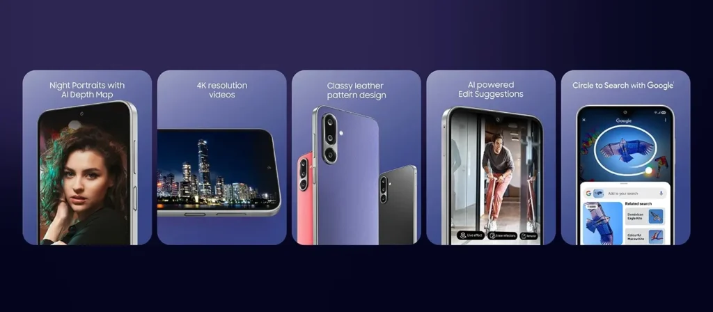 Samsung Galaxy F36 5G AI smart camera features