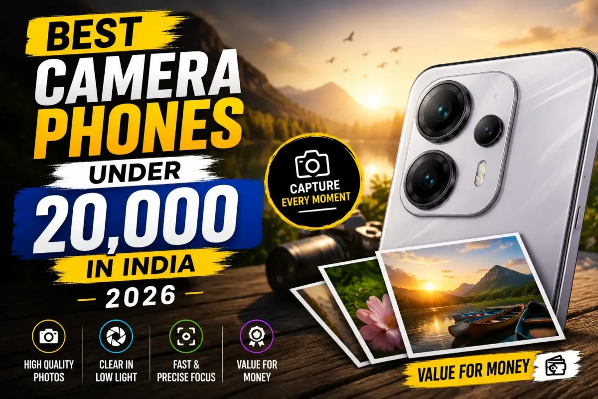 Best camera phones under ₹20,000 in India 2026 with DSLR-like photography and 4K video recording