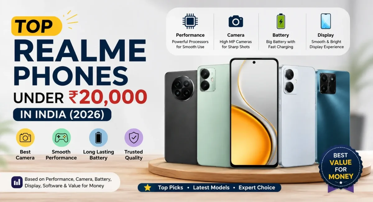Best Realme phones under ₹20000 in India 2026 with latest specs and price