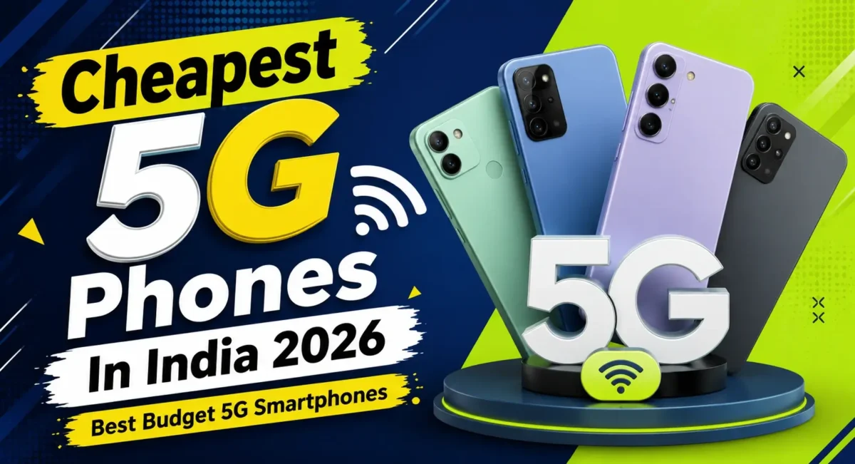 Cheapest 5G phones in India 2026 with best budget smartphone options