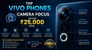 Top Vivo camera phone under 25000 in India 2026 best value photography phone