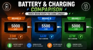 Vivo Oppo Xiaomi battery backup and charging speed comparison