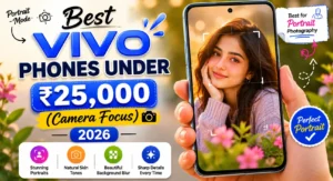 Best Vivo portrait camera phone under 25000 in India 2026 for selfies and photography