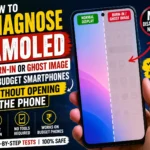 How to diagnose AMOLED burn-in or ghost image on a budget smartphone without opening the phone