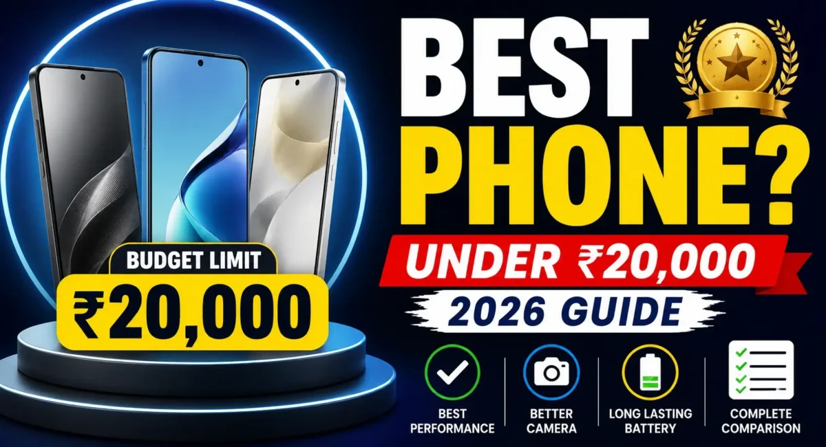 Best phone under ₹20,000 in India 2026 buying guide with top smartphone recommendations