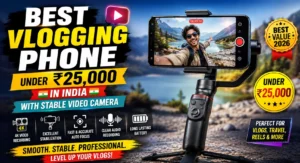 Best vlogging phone under ₹25000 in India with stable video camera
