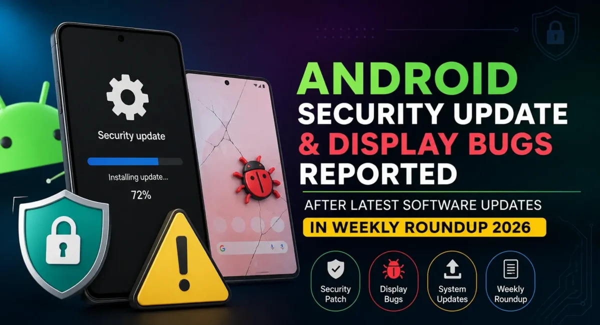 Indian Android security update display bugs reported after latest software updates in weekly roundup 2026