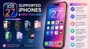 iOS 27 supported iPhones list with new features and Apple Intelligence upgrades