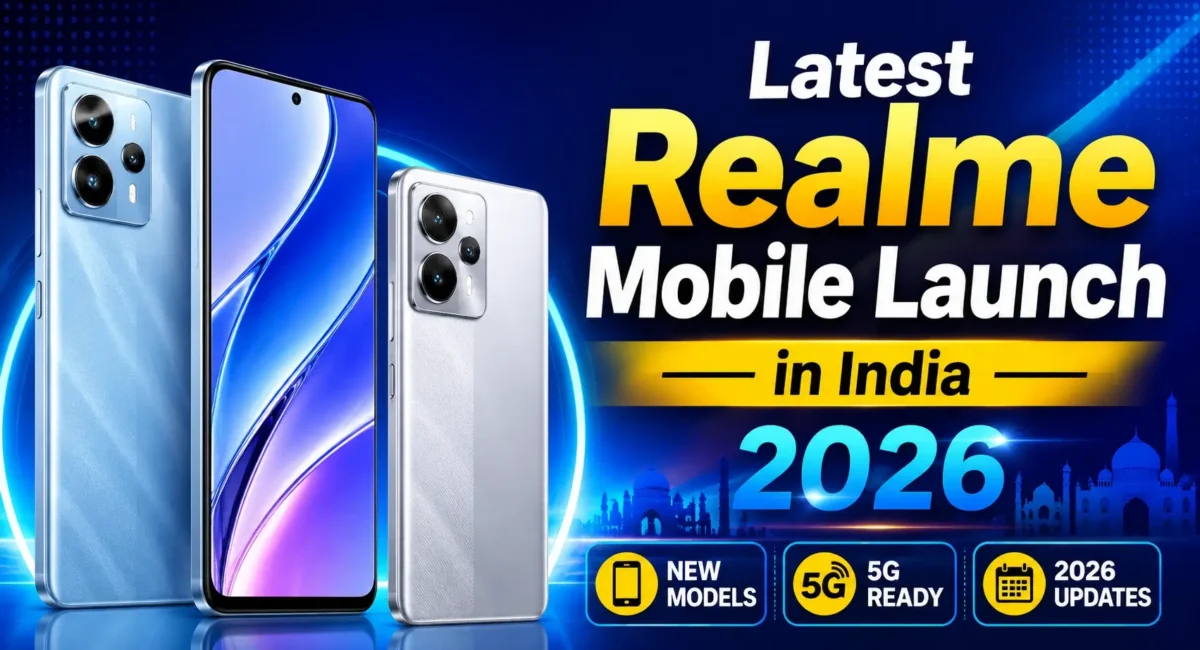 Latest Realme mobile launch in India 2026 featuring best new Realme phones with latest specifications and price updates