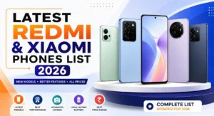 Latest Redmi and Xiaomi phones list 2026 with updated prices and specifications in India