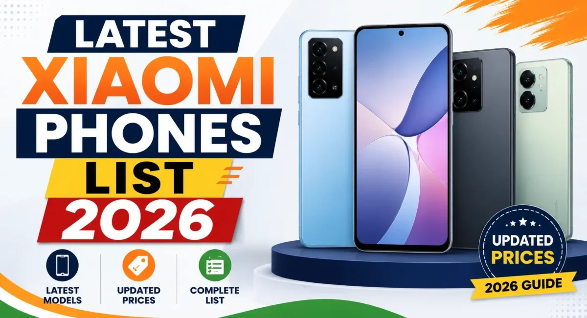 Latest Xiaomi phones price list in India 2026 with newest Xiaomi smartphone models and updated prices