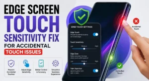 Premium phone edge screen touch sensitivity fix for accidental touch issues