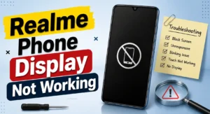 Realme phone display not working after screen blank issue fix