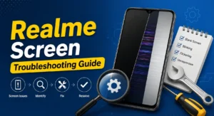 Realme screen blinking problem quick force restart troubleshooting guide