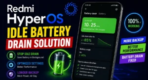 HyperOS Overnight Battery Drain Fix Redmi: Redmi HyperOS idle battery drain solution for standby battery issues