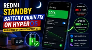 Redmi standby battery drain fix on HyperOS for better overnight battery life