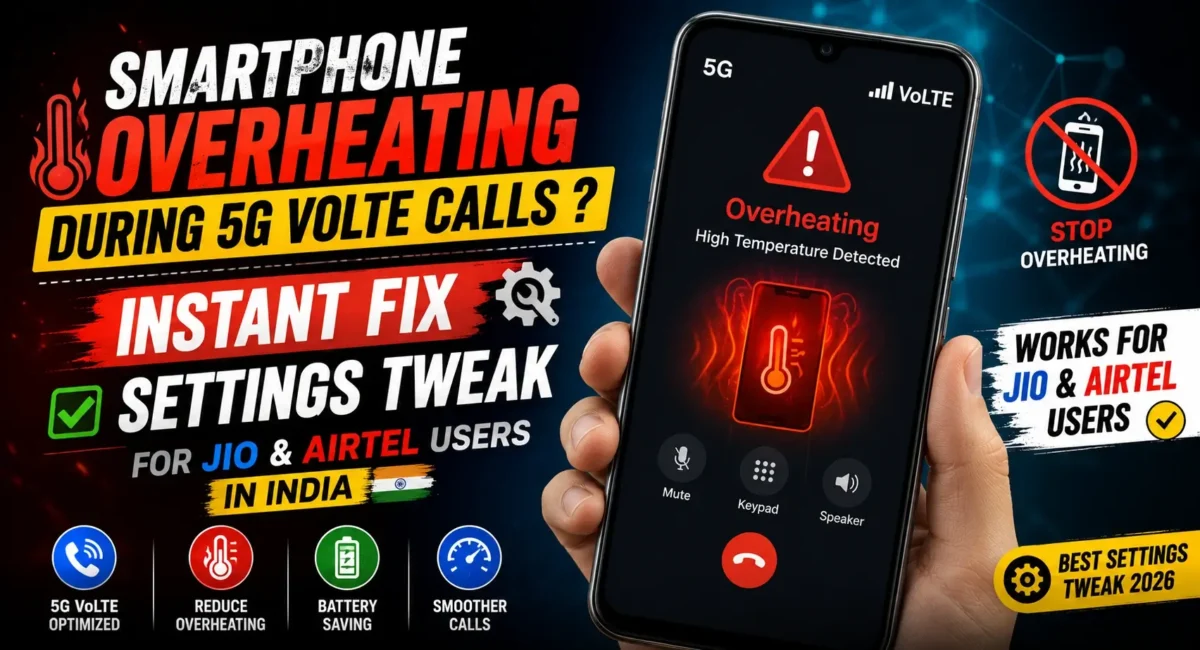 Smartphone overheating during 5G VoLTE calls instant fix settings tweak for Jio Airtel users in India