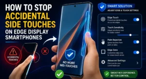 How to stop accidental side touches on edge display smartphones