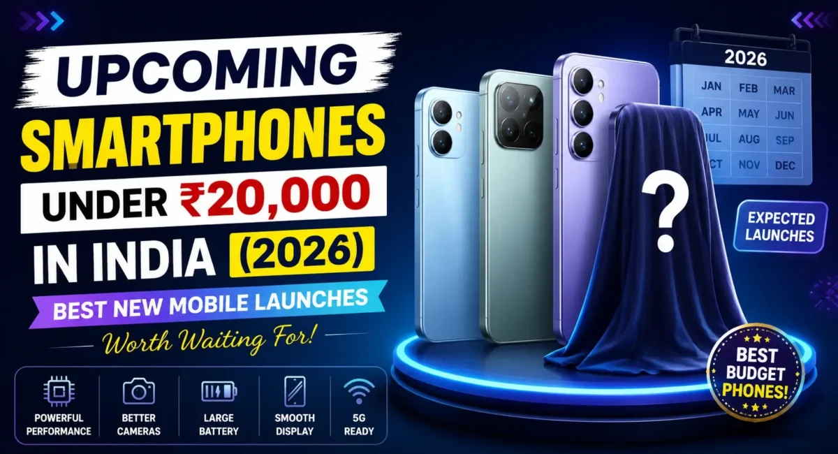 Upcoming Smartphones in India 2026 Under ₹20,000 with Best New Mobile Launches
