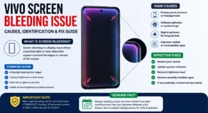 Vivo screen bleeding issue on V Series and T Series smartphones with display troubleshooting steps