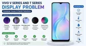 Vivo V Series and T Series display problem screen bleeding and flickering fix guide