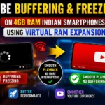 YouTube buffering and freezing fix on 4GB RAM Indian smartphones using virtual RAM expansion