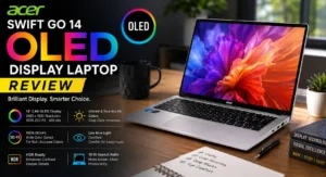Acer Swift Go 14 OLED display laptop review with color accuracy and performance insights