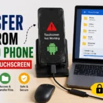 Android phone with completely dead touchscreen for data transfer