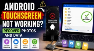 Recover Data from Broken Screen Android Phone : Android smartphone touchscreen not working while trying to recover photos and data