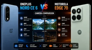 OnePlus Nord CE 6 vs Motorola Edge 70 Fusion camera comparison
