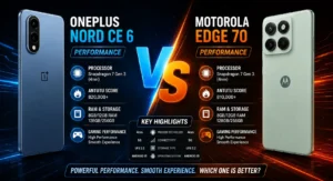 OnePlus Nord CE 6 vs Motorola Edge 70 Fusion performance comparison