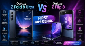 Samsung Galaxy Z Fold 8 Ultra vs Galaxy Z Flip 8 first impressions