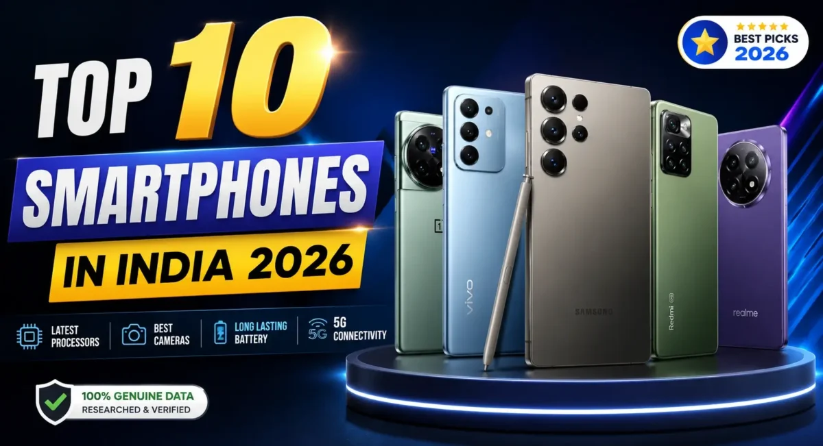 Top 10 smartphones in India 2026 with the best performance, camera and battery life