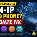 water splashed on non IP rated phone immediate fix
