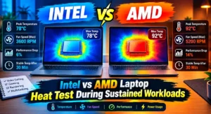 Intel vs AMD laptop thermals battery drain and overheating tested