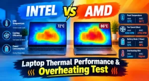 Intel vs AMD laptop thermals battery drain and overheating tested