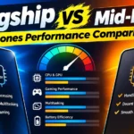 Flagship vs mid-range smartphone performance comparison