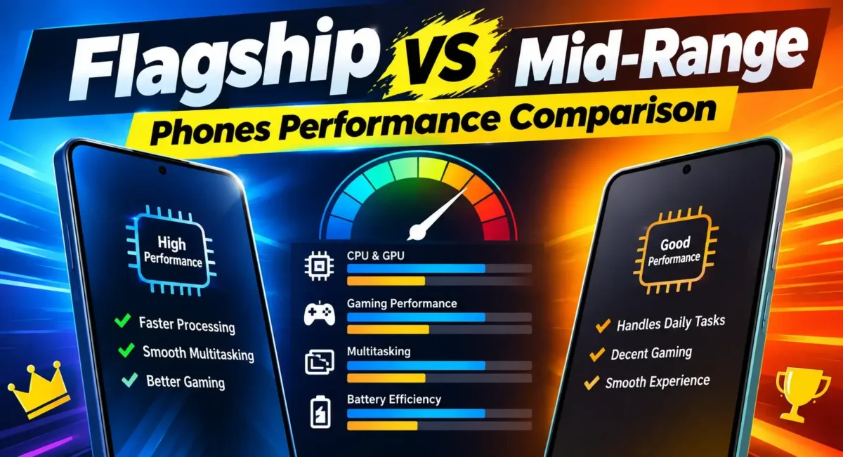 Flagship vs mid-range smartphone performance comparison