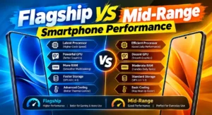 Flagship vs mid-range smartphone performance comparison